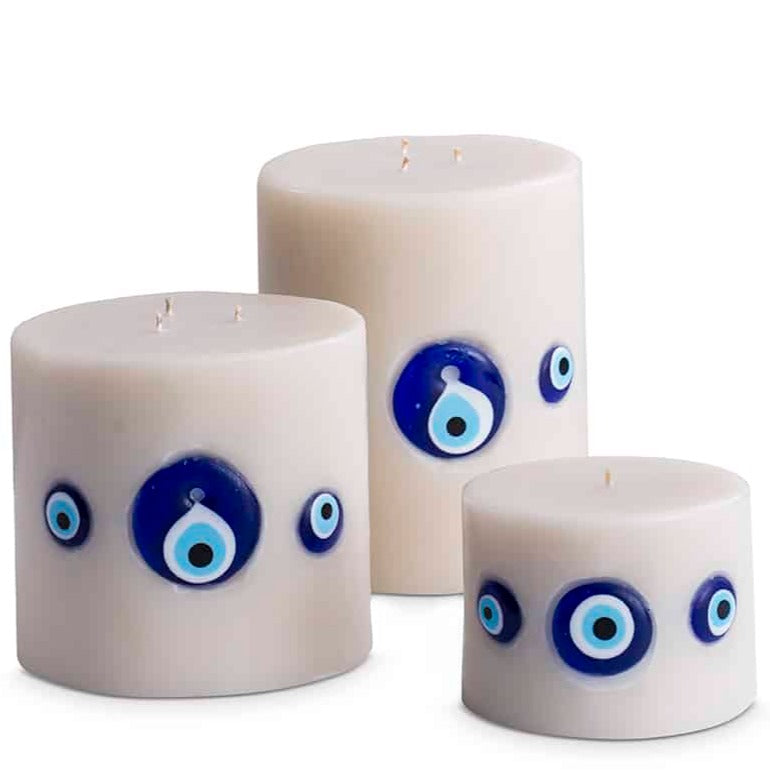 Blue Bead Candles