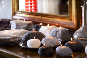 Pebble Stone Candles