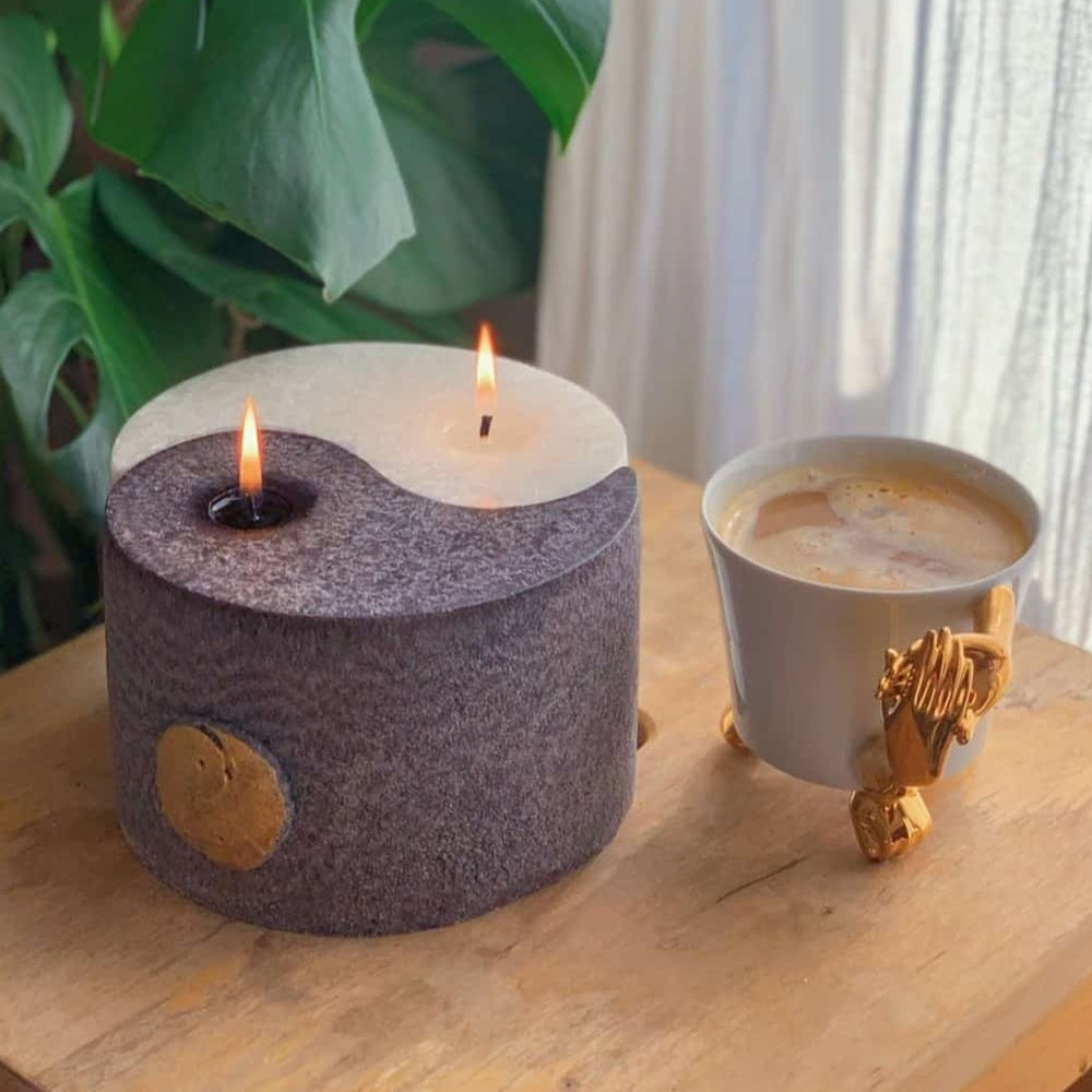 Yin and Yang Candle