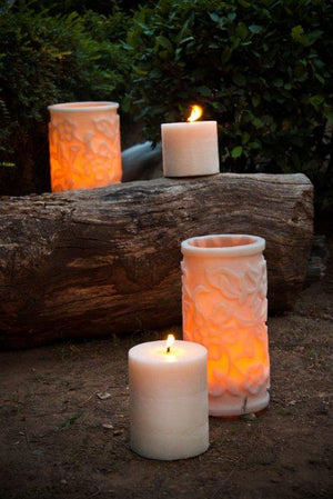 Ottoman Floral Design Lantern Candles