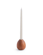 Wooden Oval Candle
