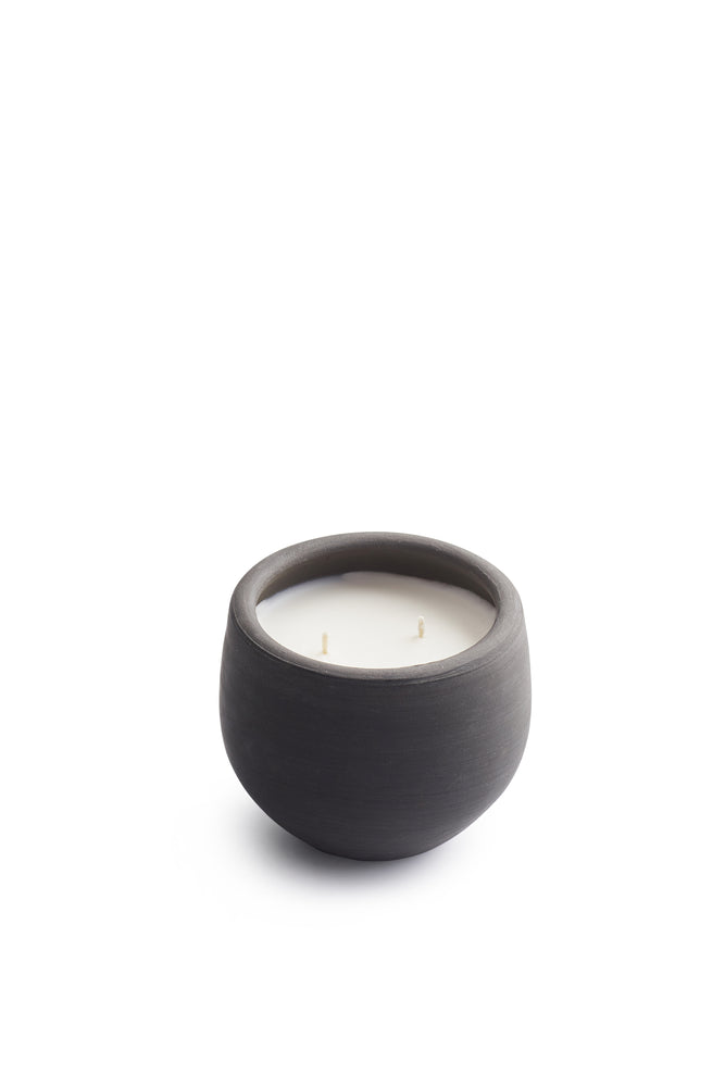 Lavender Scented Candle in Earthenware Pot